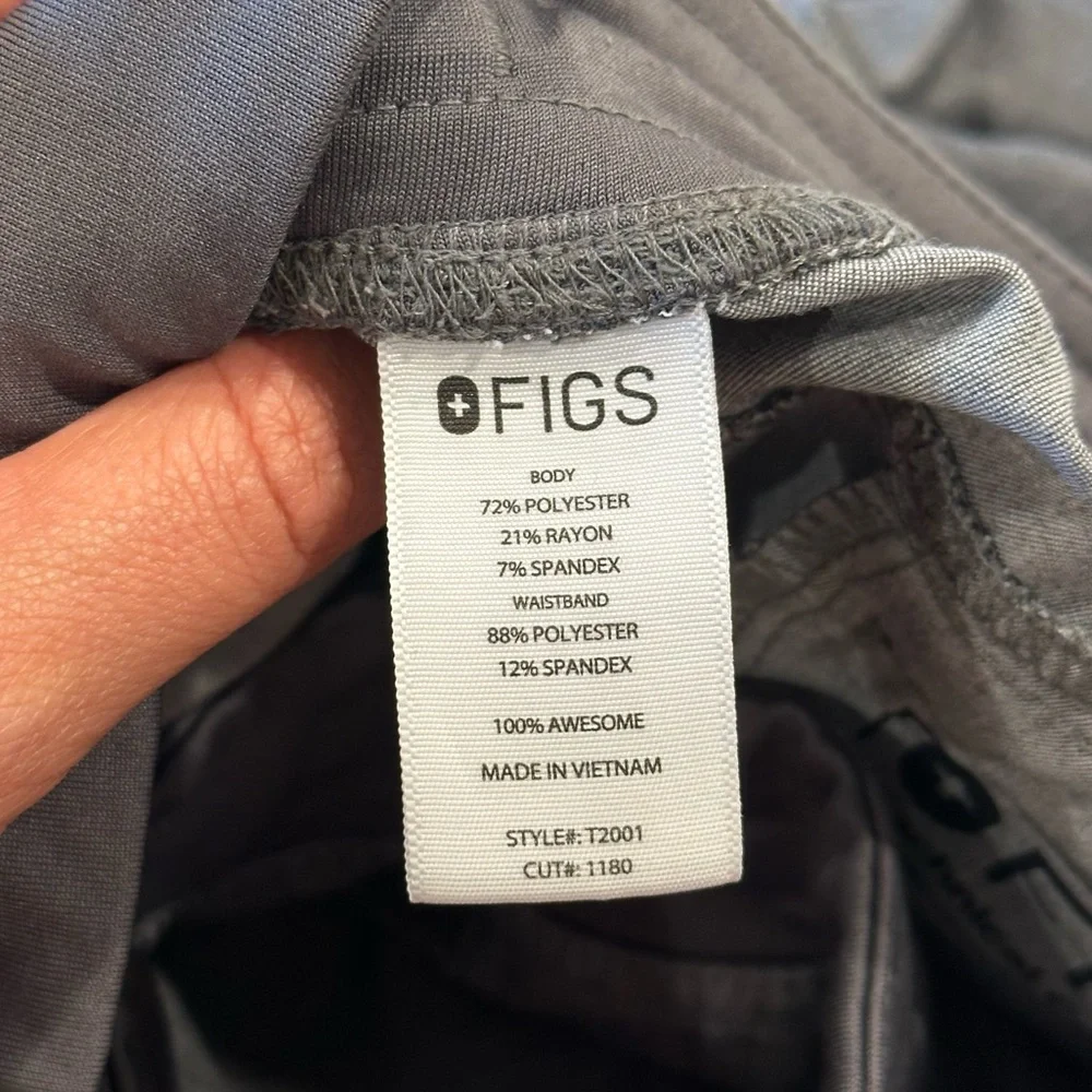 FIGS Axim Cargo Scrub Pants Graphite Mens Size Medium‎